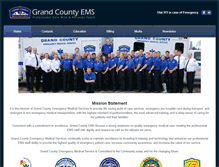 Tablet Screenshot of grandcountyems.com